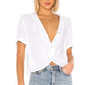 BCBGeneration White Button-Up Blouse